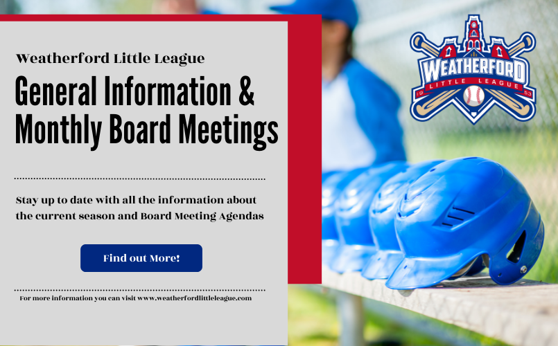 General Information & Monthly Board Meetings